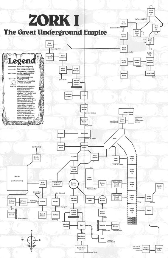 zork underground empire printane mape